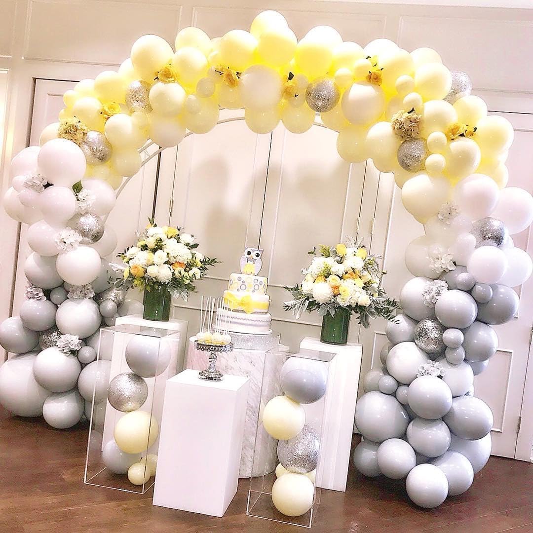 Yellow Balloons, 60 pcs Pastel Yellow Balloons 12 Inch Latex Balloon for Themed Birthday Party Decoration, Family Gathering, Summer Party, Holiday Decoration and Balloon Garland