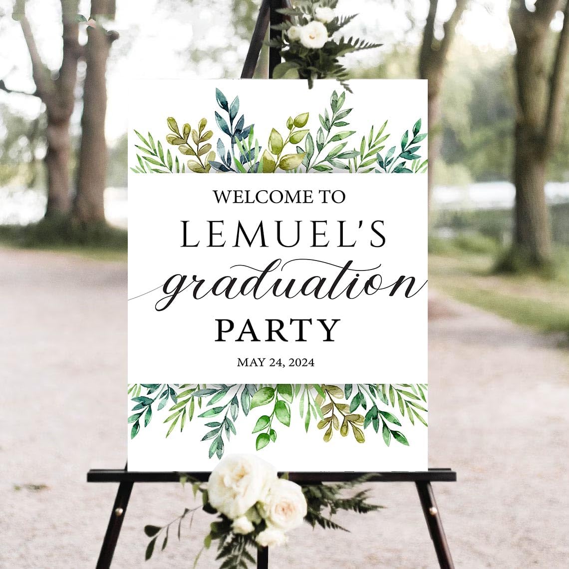 Personalized Graduation Party Welcome Sign, Graduation Party Decorations, Graduation Party Sign, Graduation Party Yard Sign, Graduation Party Decor #1, Version-01