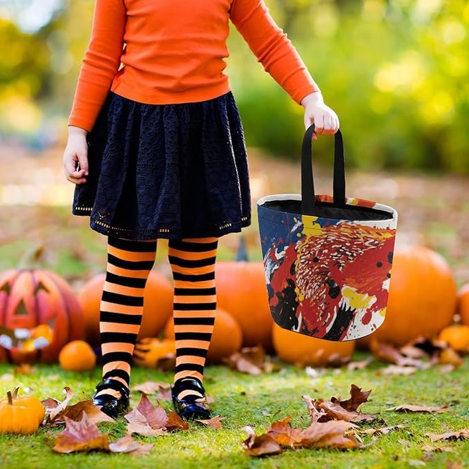 Halloween Candy Bucket - Fox Art Trick Or Treat Candy Bag, Gift Bag for Party Favor Supplies