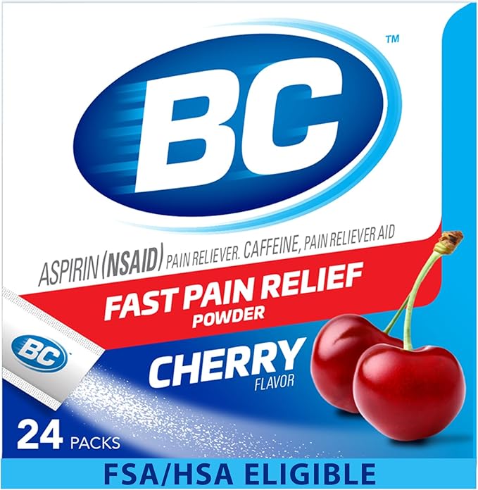 BC Pain Relief Powder, Cherry, 24 ct (Pack of 1)