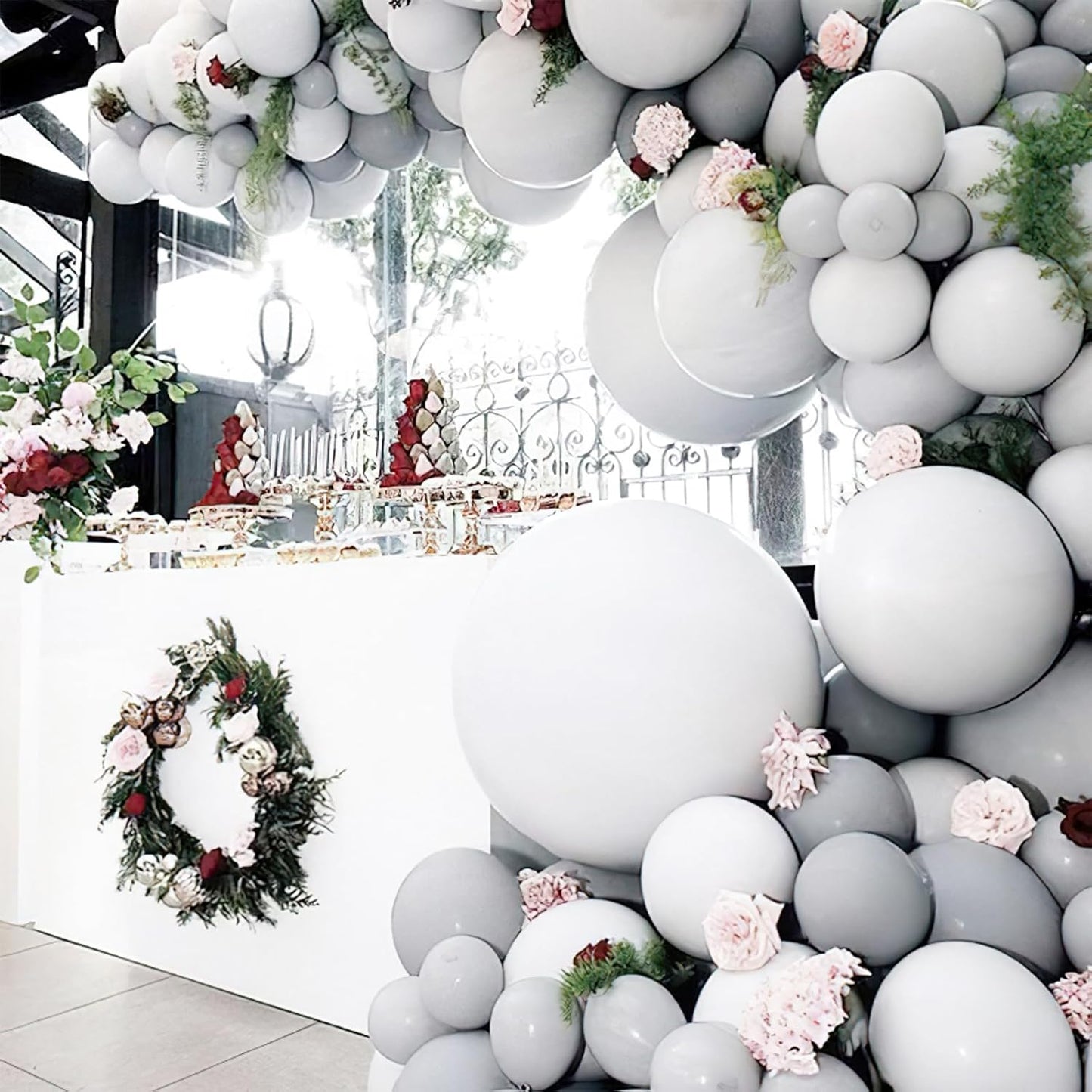 PartyWoo Gray Balloons 50 pcs 12 Inch Pastel Gray Latex Balloons for Graduation Wedding Baby Shower Bridal Shower Gender Reveal Anniversary Birthday Party Decorations Gray-Y76