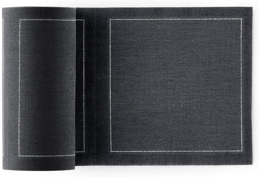 Linen Cocktail Napkin - 4.3 x 4.3 in - 50 units per roll - Intense Grey