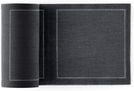 Linen Cocktail Napkin - 4.3 x 4.3 in - 50 units per roll - Intense Grey