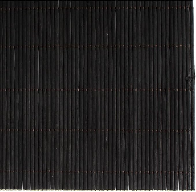 BambooMN Black Bamboo Matchstick Natural Table Runner, Home Décor, 2 Pieces