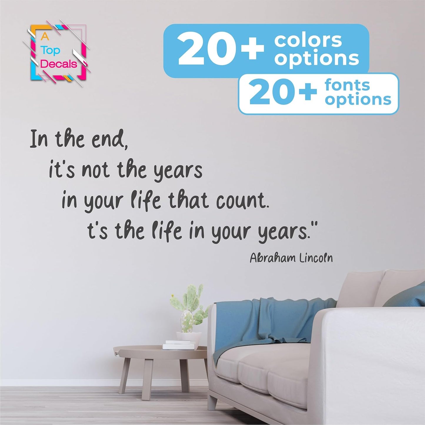 Custom Vinyl Decal Letters - Create Your Own Wall Decal - Large Vinyl Wall Quotes and Sayings