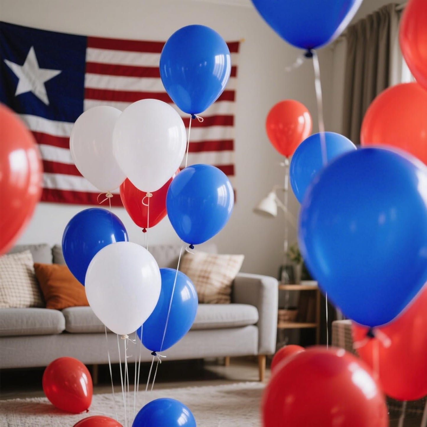 Blue Balloons Blue Party Decorations 100 Pack 12 inch Round Royal Blue Balloons for Birthday Graduation Baseball Nautical 4th of July Independence Memorial Day Patriotic Party Decorations