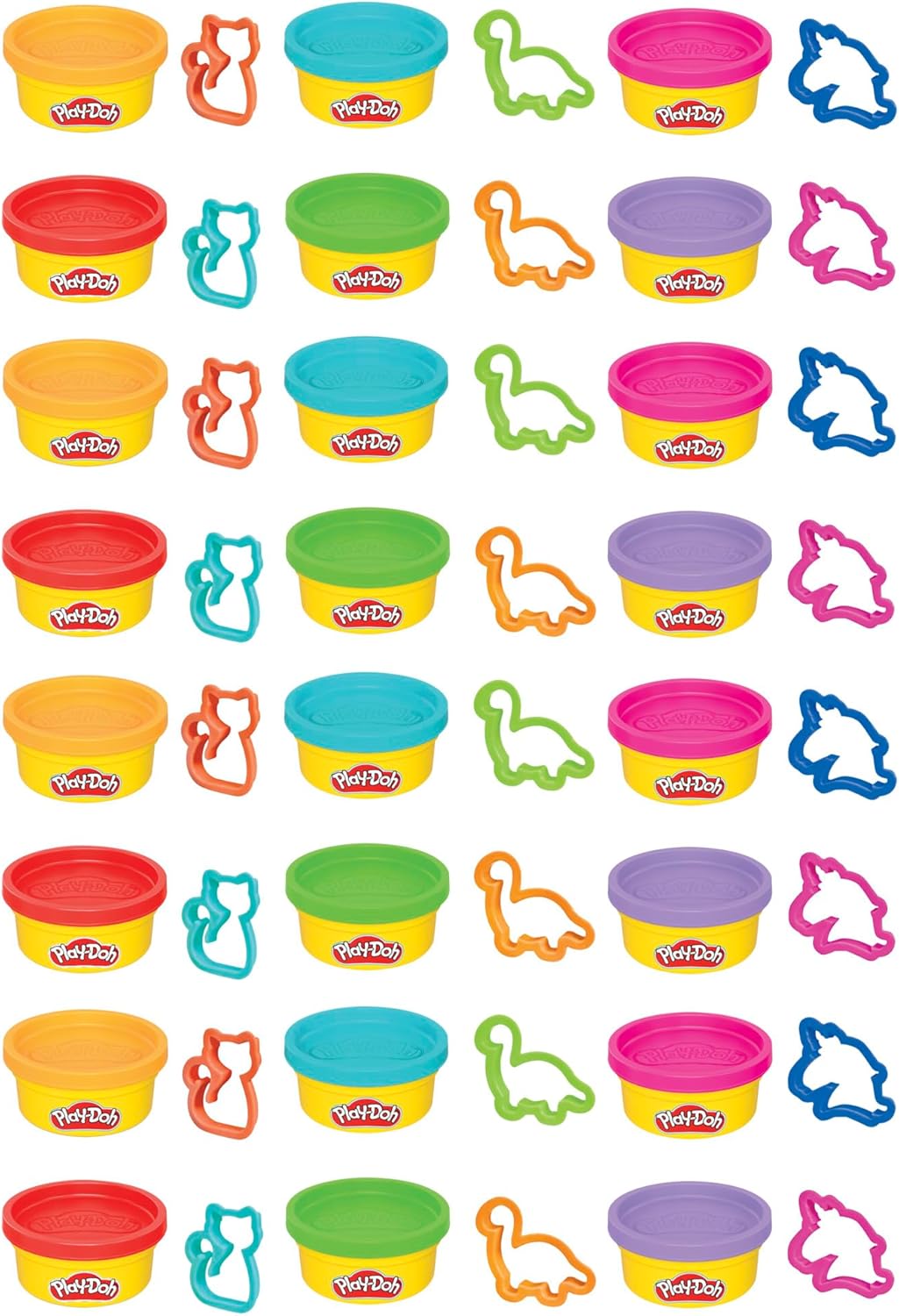 Play-Doh Party Favor Pack, Bulk 24 Pack of Modeling Compound with Cutters, Classroom Supplies for Arts & Crafts, Back to School Gifts & Prize Toys for Kids, Ages 3+ (Amazon Exclusive)