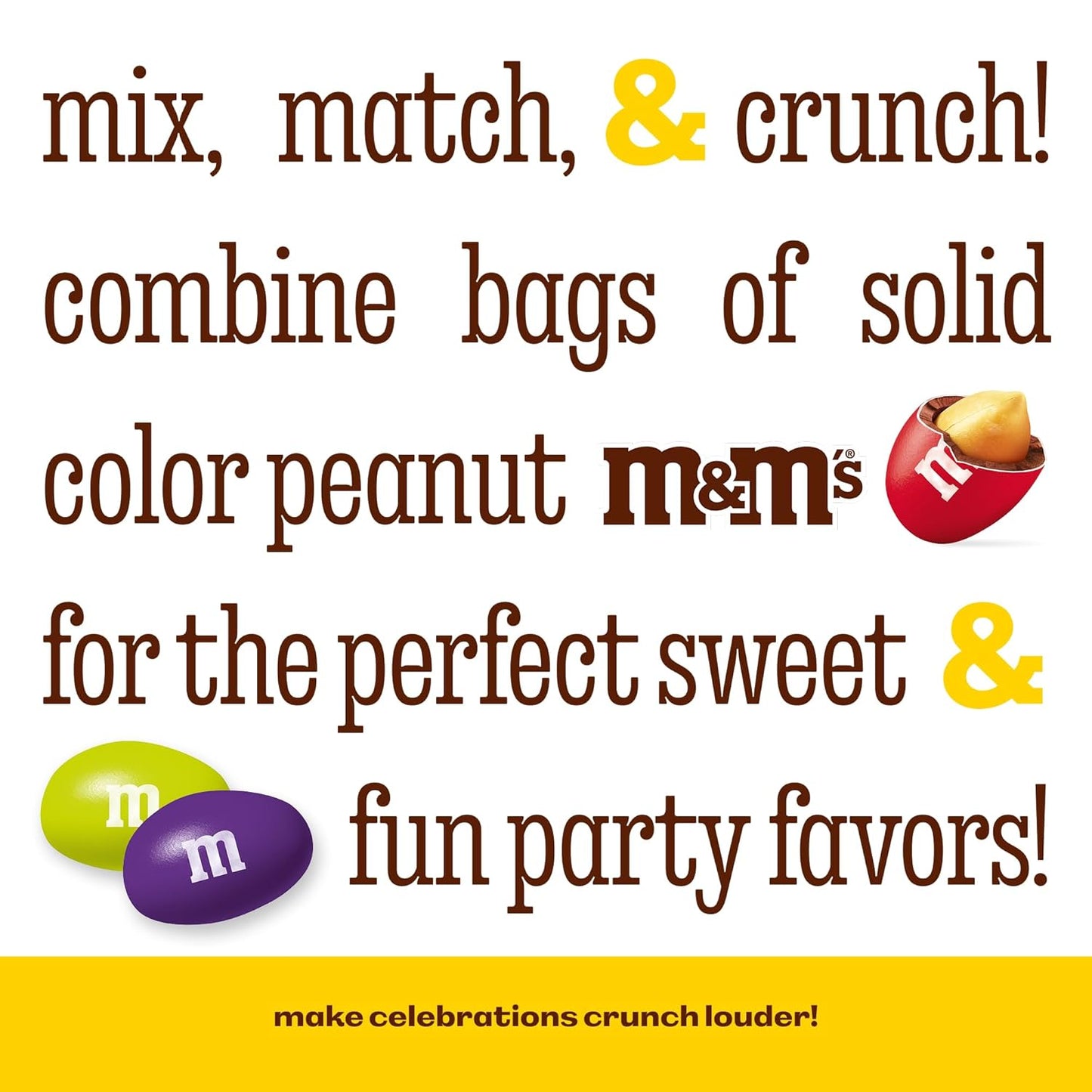 M&M'S WORLD Orange Peanut M&M’s chocolate candy 2 lb bag – bright snack for birthdays, buffets, celebrations, desserts, gifts, gatherings, or cheerful table display