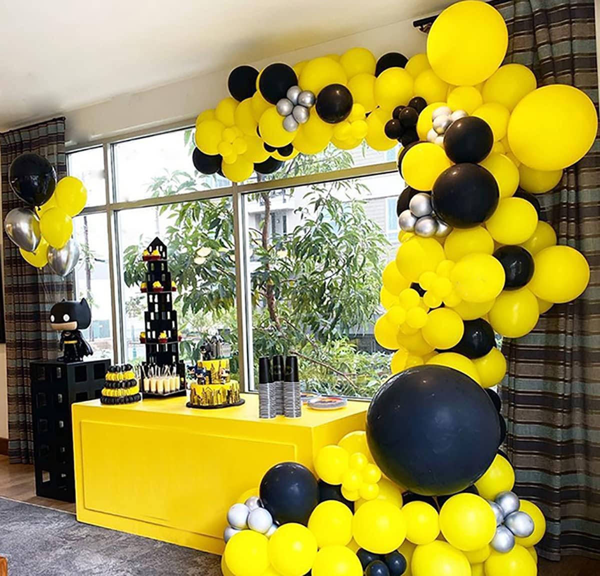 KALOR 18 Inch Yellow Balloons, 10 Pcs Yellow Matte Latex Balloons for Wedding, Baby Shower, Birthday Party and Event Decoration