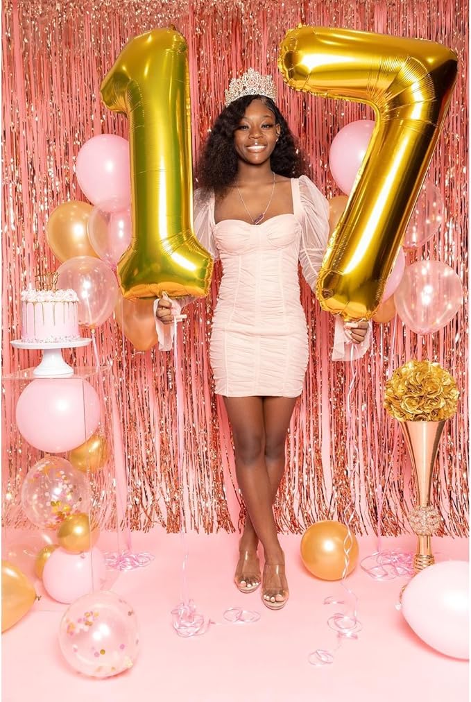 Gold 7 Balloon, Number Balloon 40 Inch, Gold Party Decorations, 7th Balloon Number, Gold Seven Birthday Decorations, Number 7 Balloon