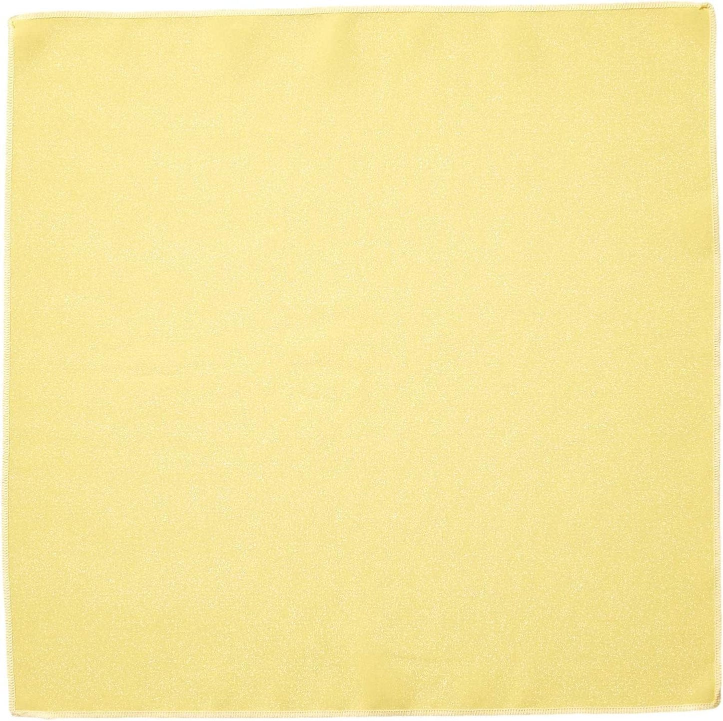 LA Linen 10-Pack Poly Poplin Napkin, Soft Cloth Napkins, Washable Reusable Napkins, Stain and Wrinkle Resistance Table Napkins for Dinner, Wedding, Parties, 18 by 18-Inch, Yellow Light