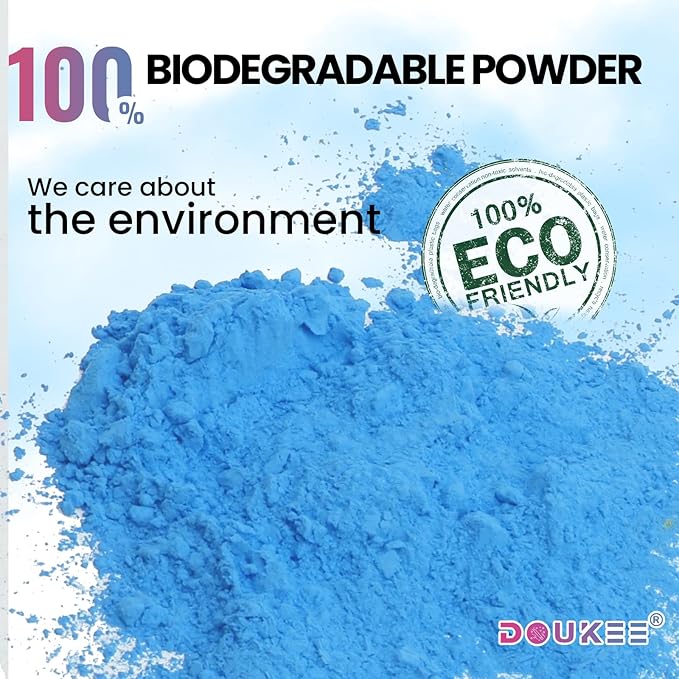 Gender Reval Powder Cannon Blue, DOUKEE Blue Powder Only Smoke Cannon Boy Gender Reveal Smoke Popper without Confetti for Gender Reveal, Baby Shower or Baby Boy Birthday Party, 2PK