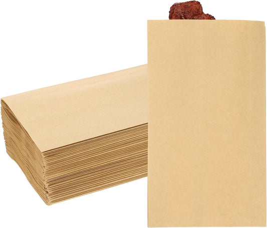PATIKIL 7.09x9.84 Inch Paper Sandwich Bags, 100 Pcs Pastry Bag Small Pastry Bags Cookie Sleeves Food Packaging for Bakery Treats, Light Brown