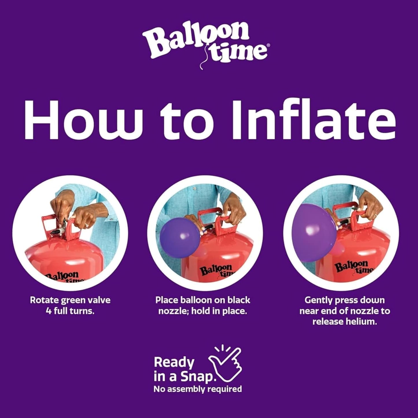 Helium Tank for Balloons At Home 14.9 Cu Ft Helium Tank, 50 Balloons and White Ribbon, 12 Silver Balloon Weights, Balloon Tie Tool and Flower Clips