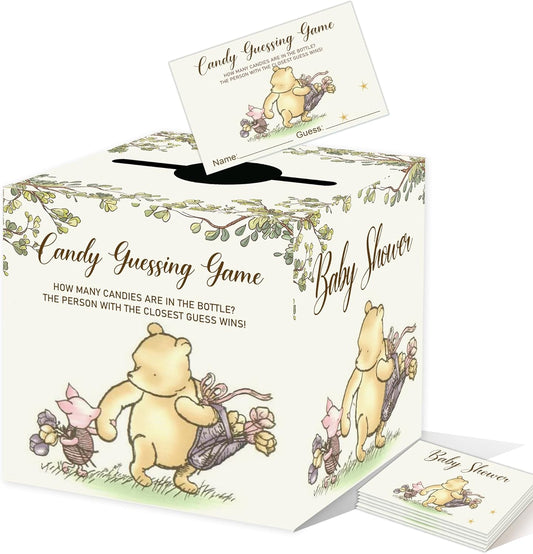 Winnie Baby Shower Decorations-the Pooh Baby Shower Games-Winnie Party Decorations-Guess How Many Candies Baby Shower Decorations,grey