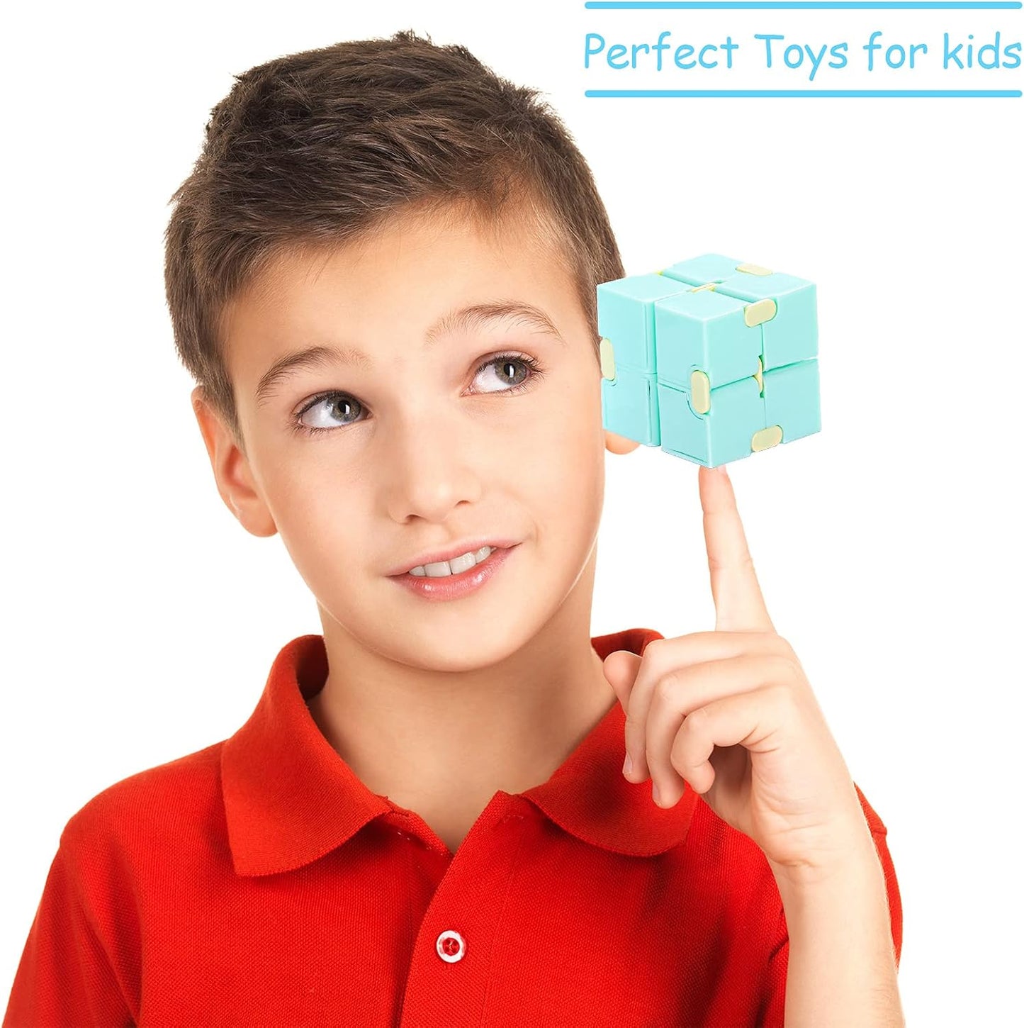 12 Pieces Mini Cube Blocks Desk Toy Magic Sensory Tool Blocks Puzzle Flip Cube for Teens Adults Birthday Favors