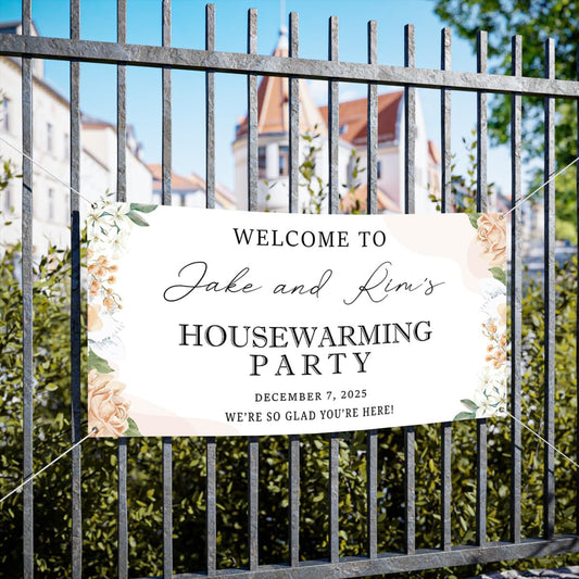 Personalized Housewarming Party Welcome Banner Decorations Double Sided Printing And Various Sizes #2