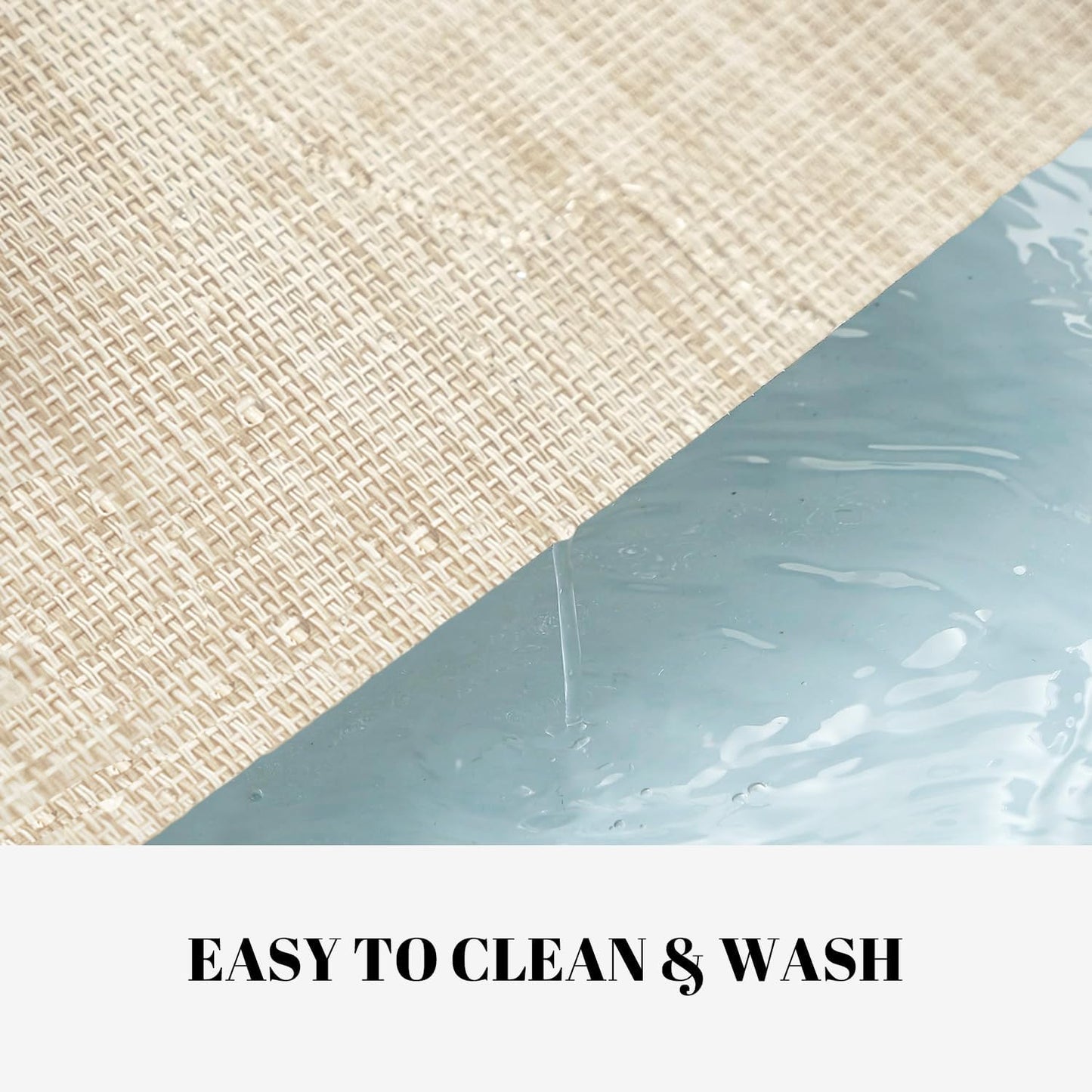 Placemats Set of 4 Vinyl/Plastic Woven Place Mats for Kitchen Table Indoor/Outdoor Washable Placemat Wipeable Dining Table Mats (Khaki Red,4)