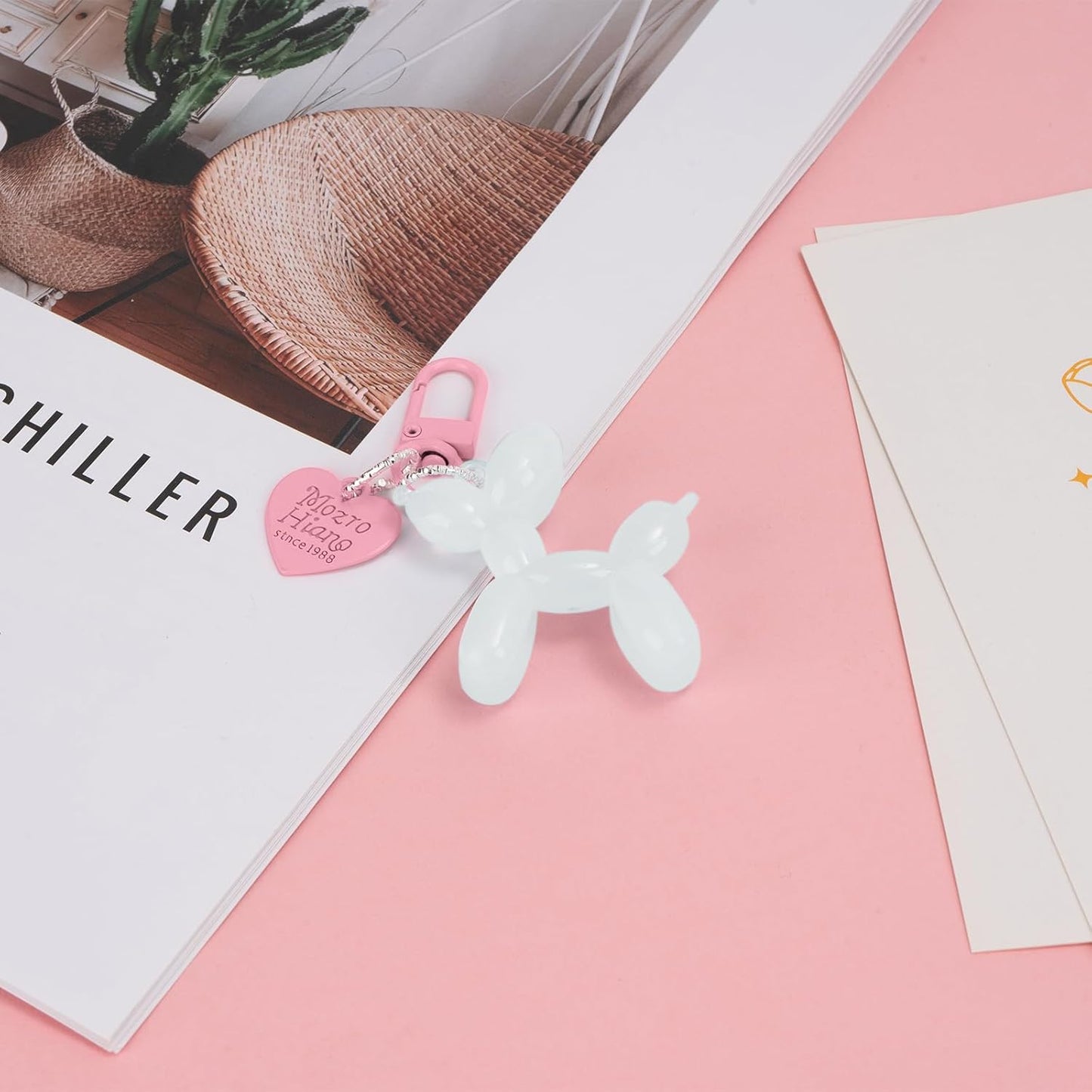 Balloon Dog Keychain Cute Bag Charm Handbag Purse Key Accessories