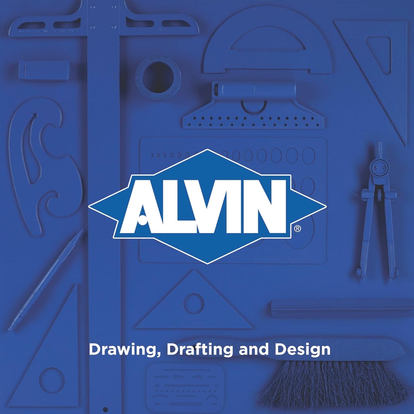 ALVIN, TD445, Circle Guide Template, Drawing and Drafting Tool for Artists, Architects, Design and Drafting 44 Circles, 7 inches x 9.25 inches x .030 inches