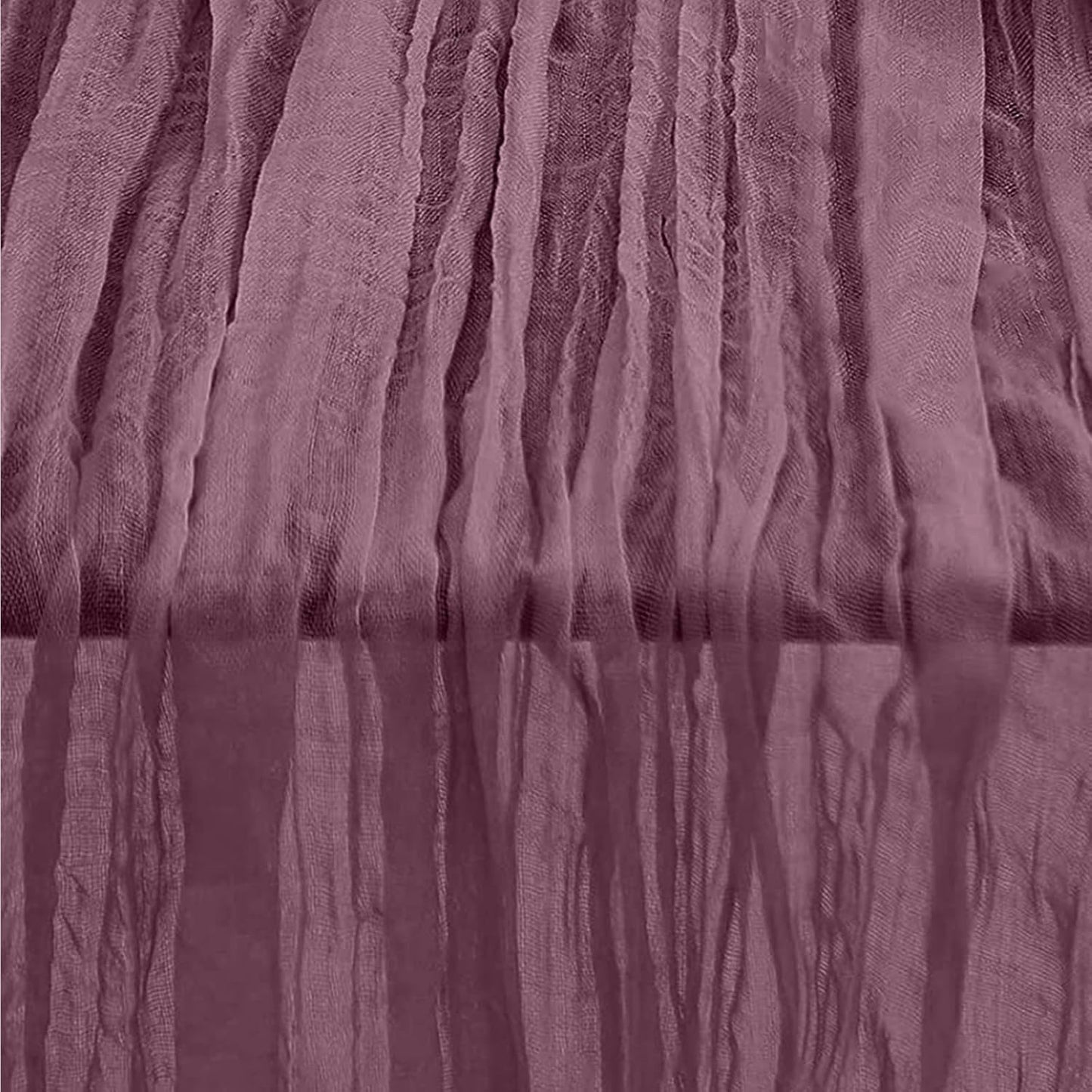1 Pack Dusty Purple Cheesecloth Table Runner 35x120 Inch 10Ft Rustic Gauze Cheese Cloth Table Runner Sheer Cheesecloth Table Runners for Wedding Party Bridal Shower Decoration