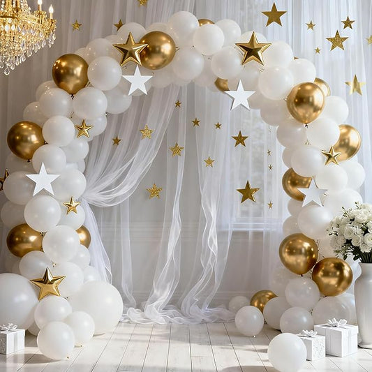 Patimate White Balloons - 30pcs 18 Inch White Latex Party Balloons for Engagement Anniversary Bachelorette Bridal Shower Wedding Baby Shower Birthday Party Decorations