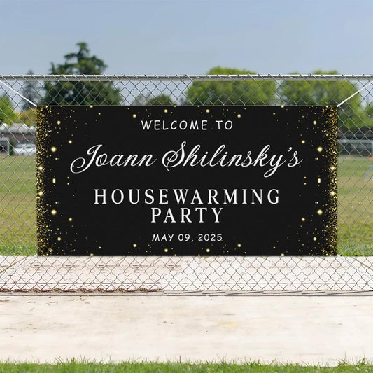 Personalized Housewarming Party Welcome Banner Decorations Double Sided Printing And Various Sizes #13