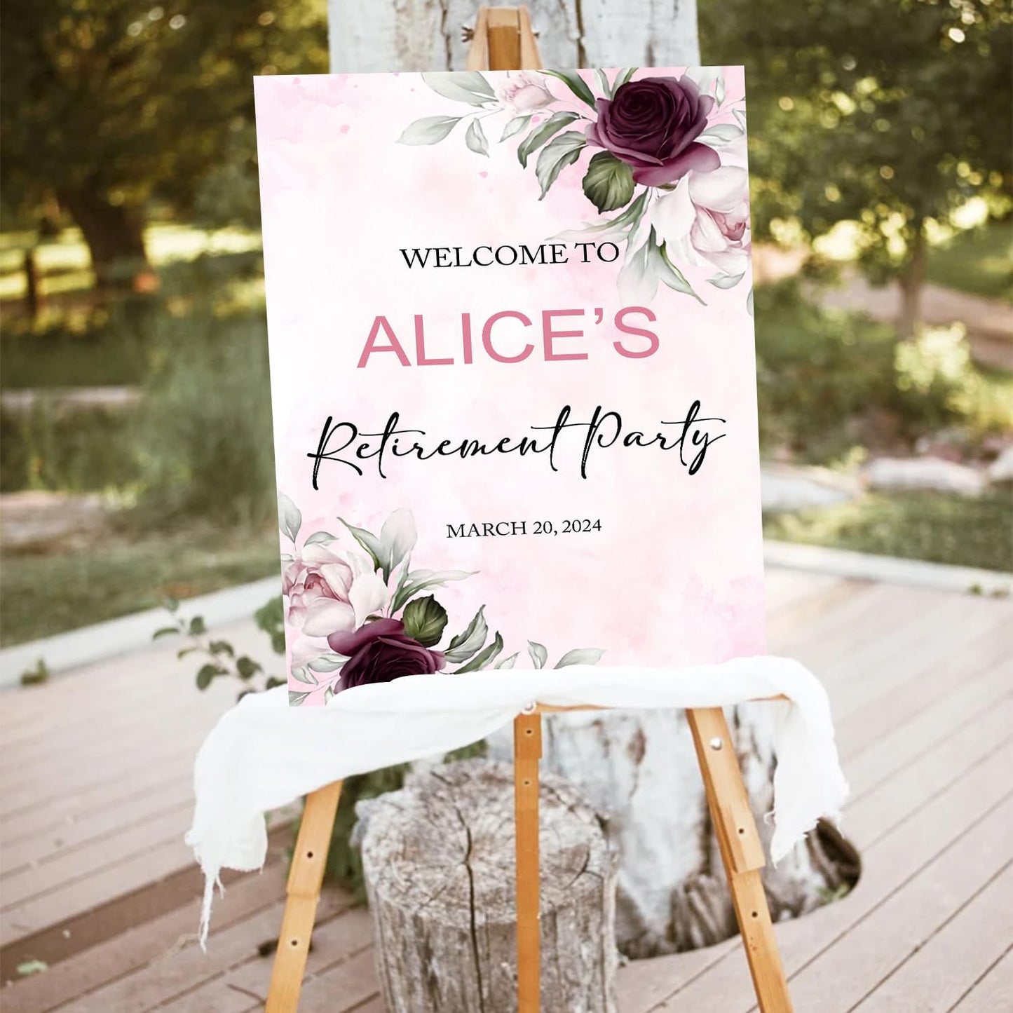 Purple Retirement Party Welcome Sign, Editable Retirement Party Welcome Sign, Retirement Luncheon Welcome Sign, Retirement Welcome Sign, Retirement Celebration Party Welcome Sign
