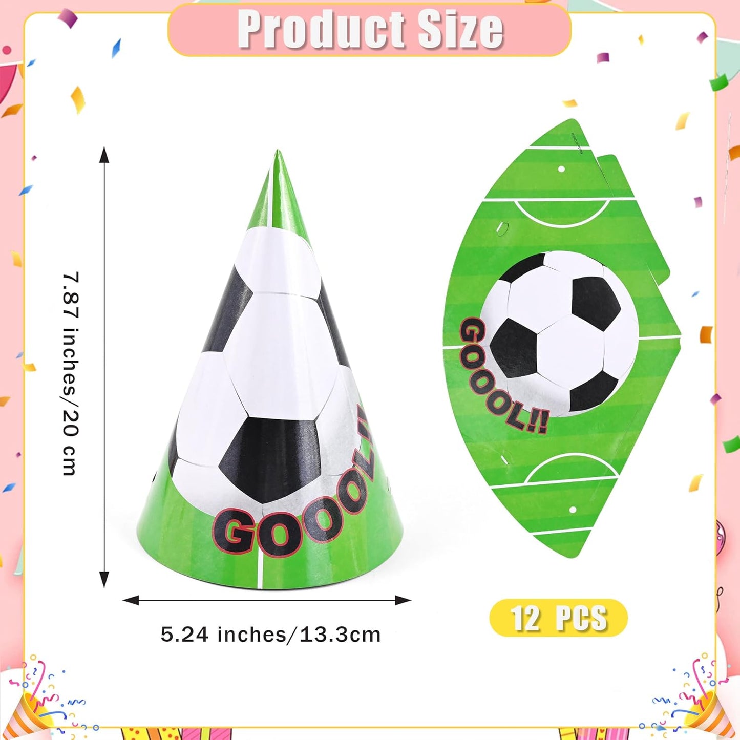 CANREVEL Party Hats for Kids and Adults, Party Supply for Party Decorations, Party Headwear for Birthday Celebration