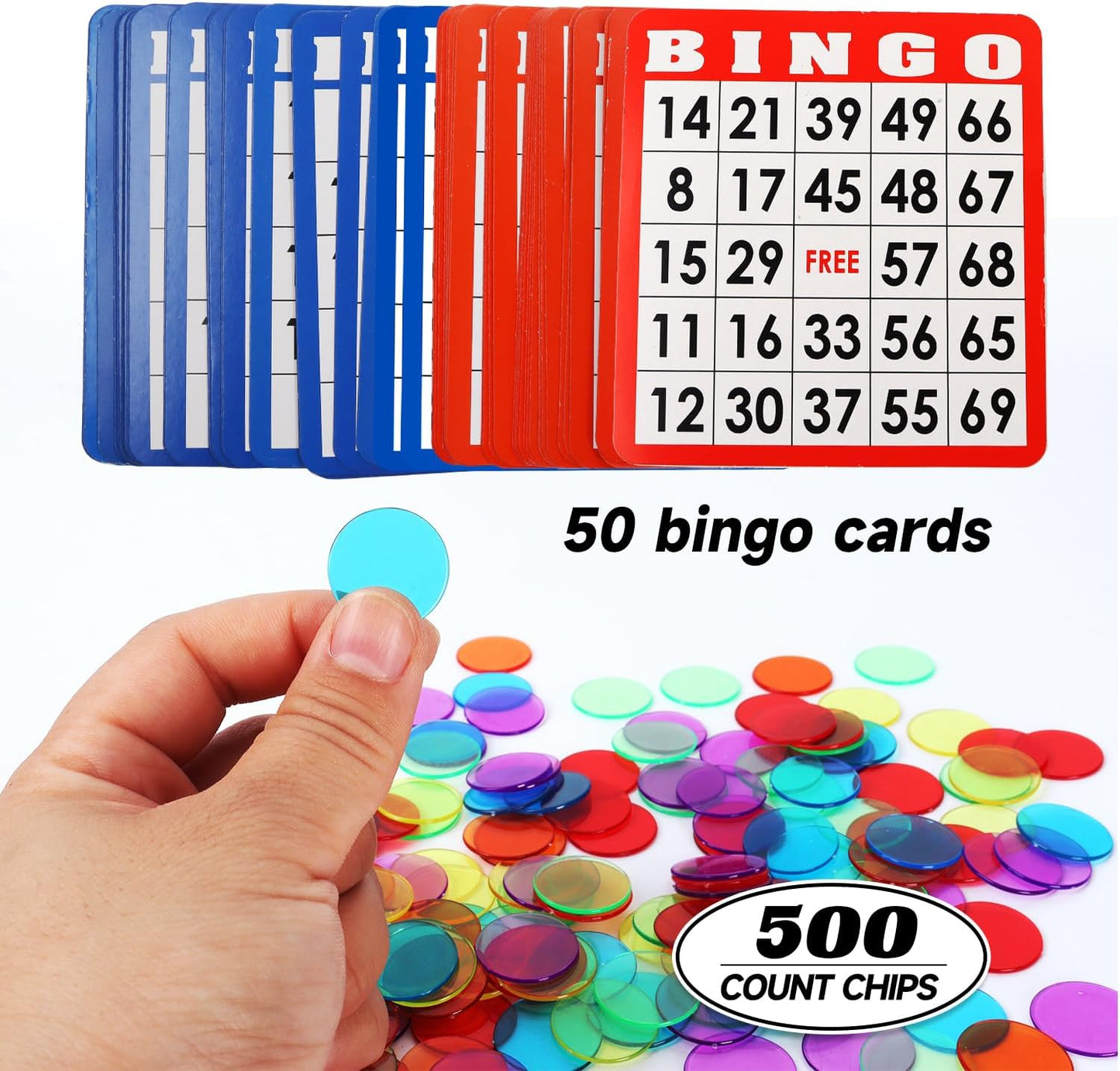 GSE Games & Sports Expert Deluxe Bingo Game Set with Large Steel Cage, Master Board, 75 Colored Balls, 500 Chips, 50 Bingo Cards for Large Groups, Parties, Game Night