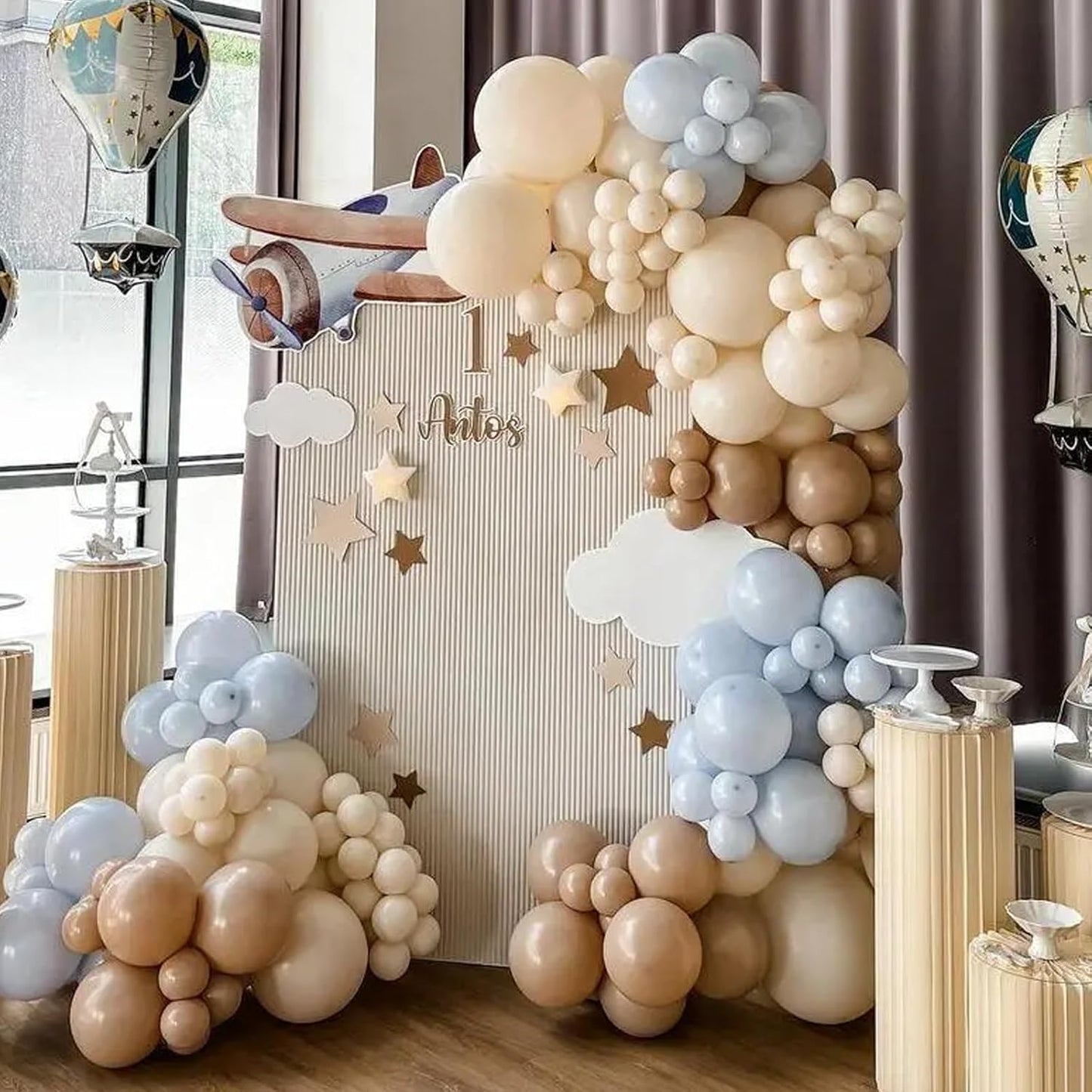 105pcs Sand Balloons 12inch Party Latex Balloons for Boys Girls Birthday Baby Shower Gender Reveal Wedding Sunflower Party Decorations