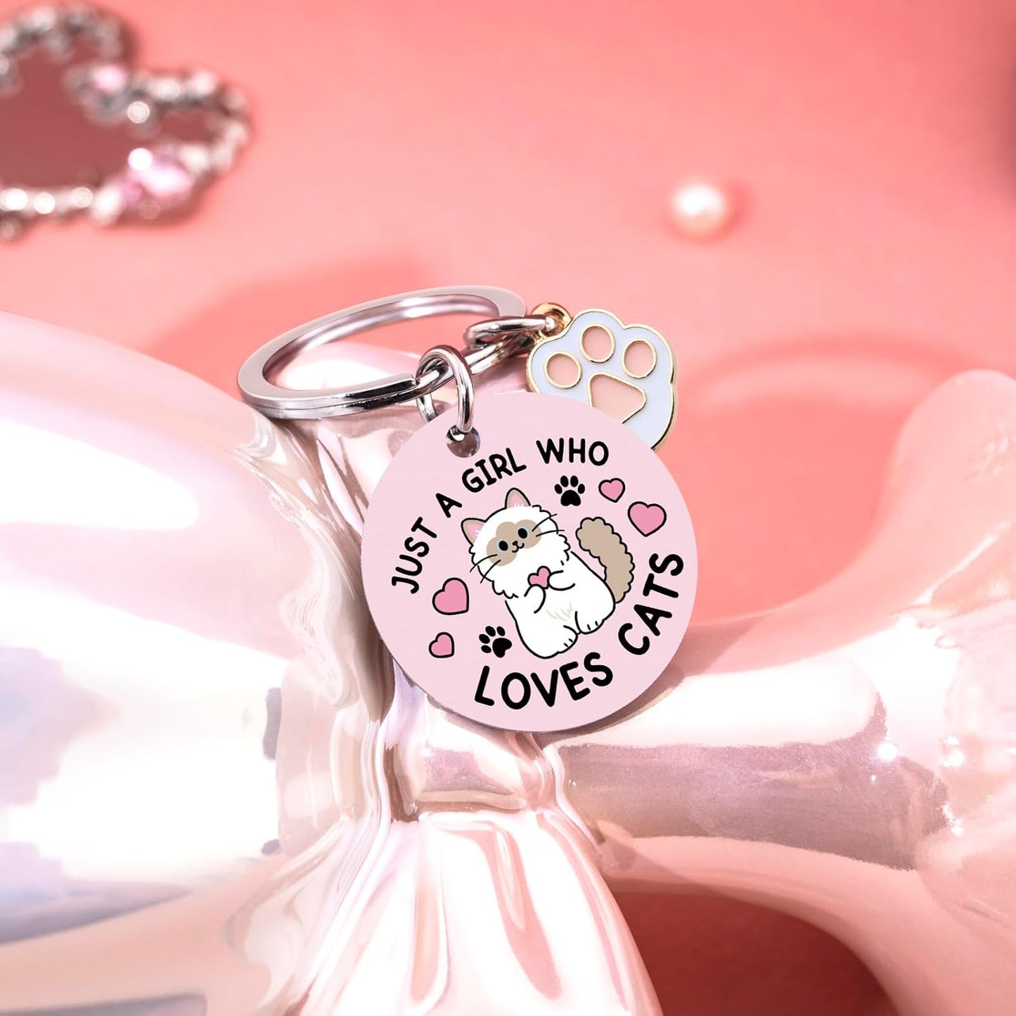 Cat Mom Gifts Cats Themed keychain Cats Lovers Gifts for Women
