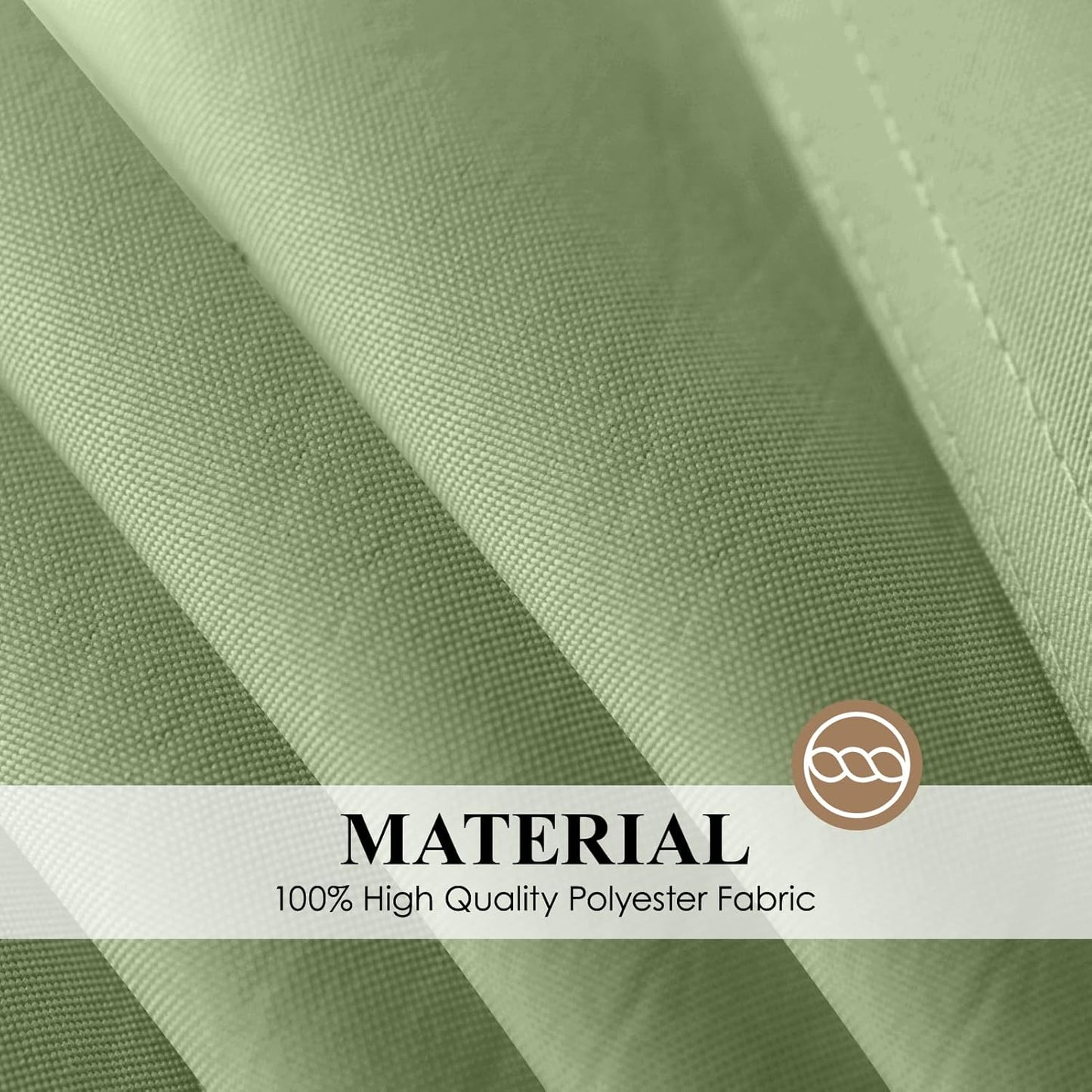 Square Tablecloth 52 x 52 Inch Sage Green Tablecloths Stain-Wrinkle Resistant Washable Polyester Table Cloths for Holiday, Buffet Parties, and Weddinge 2pack