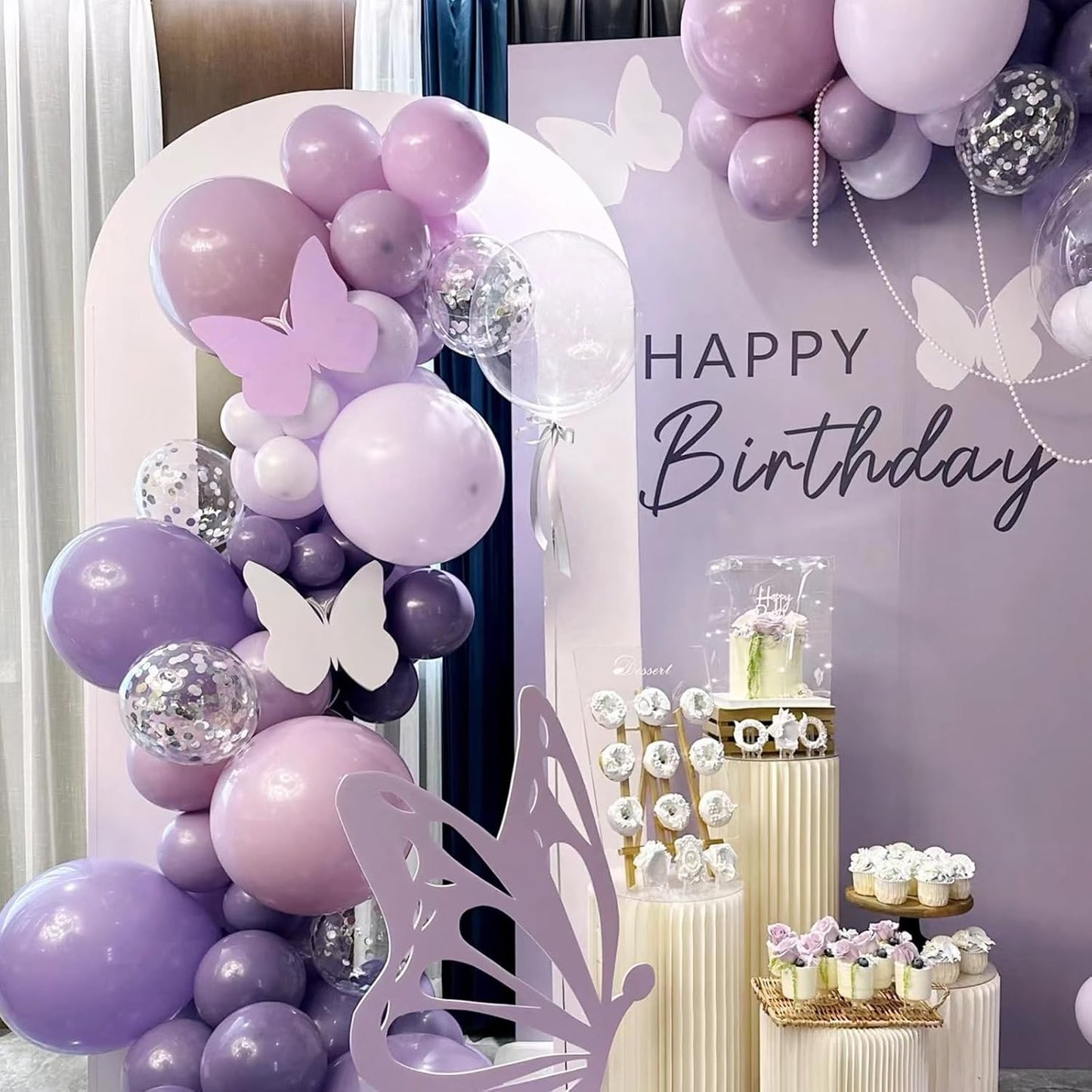 Taro Purple Balloons, Scmdoti Taro Purple Balloons Different Sizes 18 12 10 5 Inches, Purples Balloon Garland Arch for Birthday Baby Shower Graduation Wedding Anniversary Party Decorations(TaroPurple)