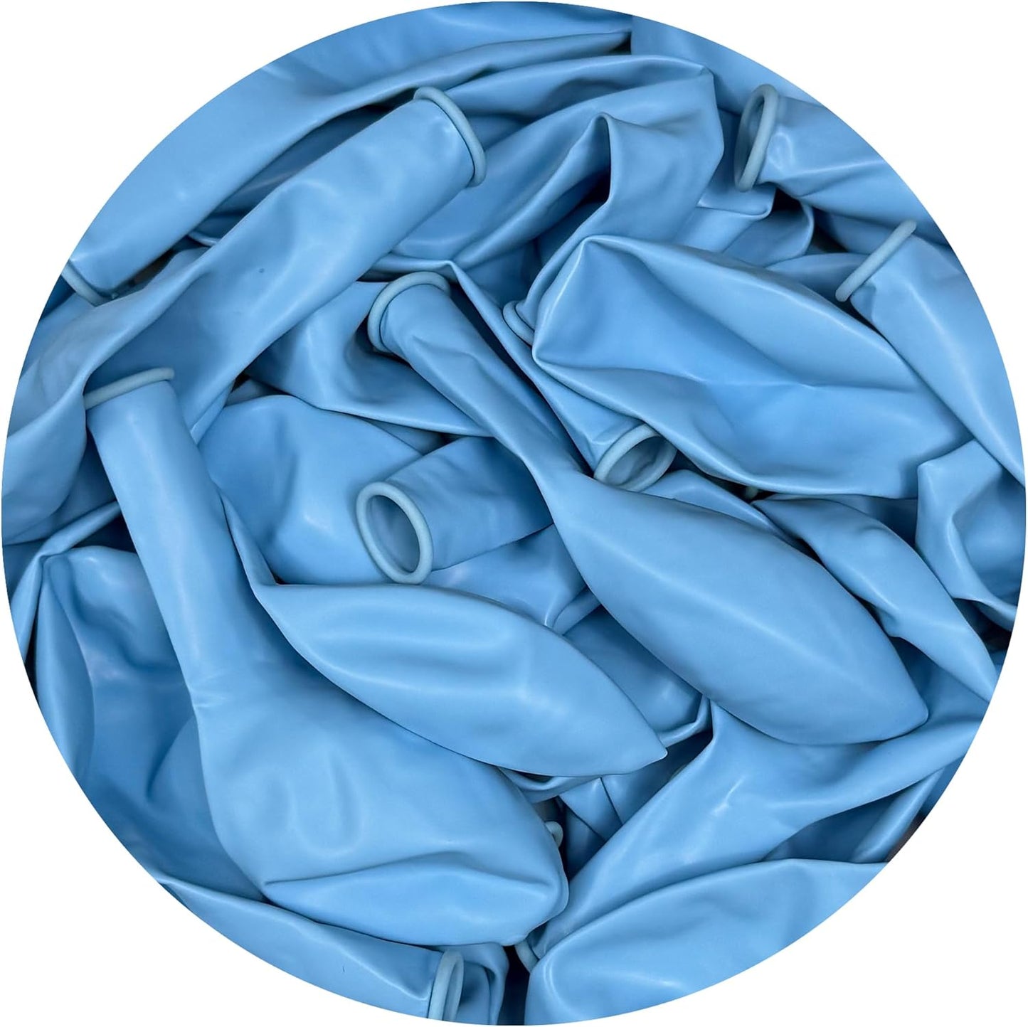 Light Blue Balloons 100 Pack, 12 Inch Latex Baby Blue Balloons, Balloon Pack For Birthdays, Weddings, Baby Showers, Holidays