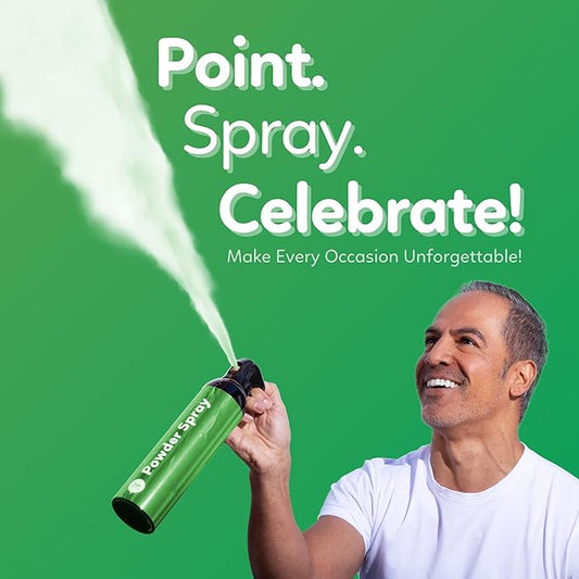 Green Smoke Bomb Powder Cannon Gender Reveal Fire Extinguisher Biodegradable| Launches 25ft | 10 Second Spray | Holi Color Decorations for Photoshoots, Festivals, Celebrations | TUR Party Supplies
