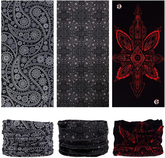 Headband Neck Gaiter Head Wrap Headwear Face Mask Magic Scarf Bandana for Men and Women