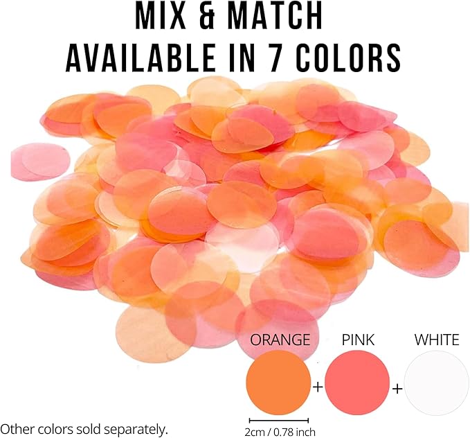 Snow White Water Soluble Rice Paper Biodegradable Confetti, 6500 Pieces 50 Grams for Wedding Toss, Wedding Exit, Send Off, Gender Reveal, Birthday Party, Bridal Shower, Table Decoration, Graduation