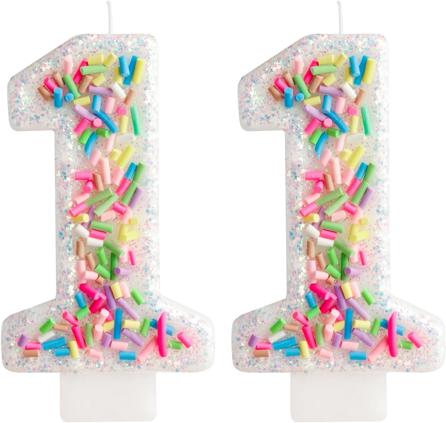 Girls Colorful Candy Birthday Candle,11th Birthday Candle Cake for Party Supplies Decoration,2.76 inch Number 11 Girl Boy Cake Topper Wedding Anniversary Pastel Sweet Theme Party Decoration
