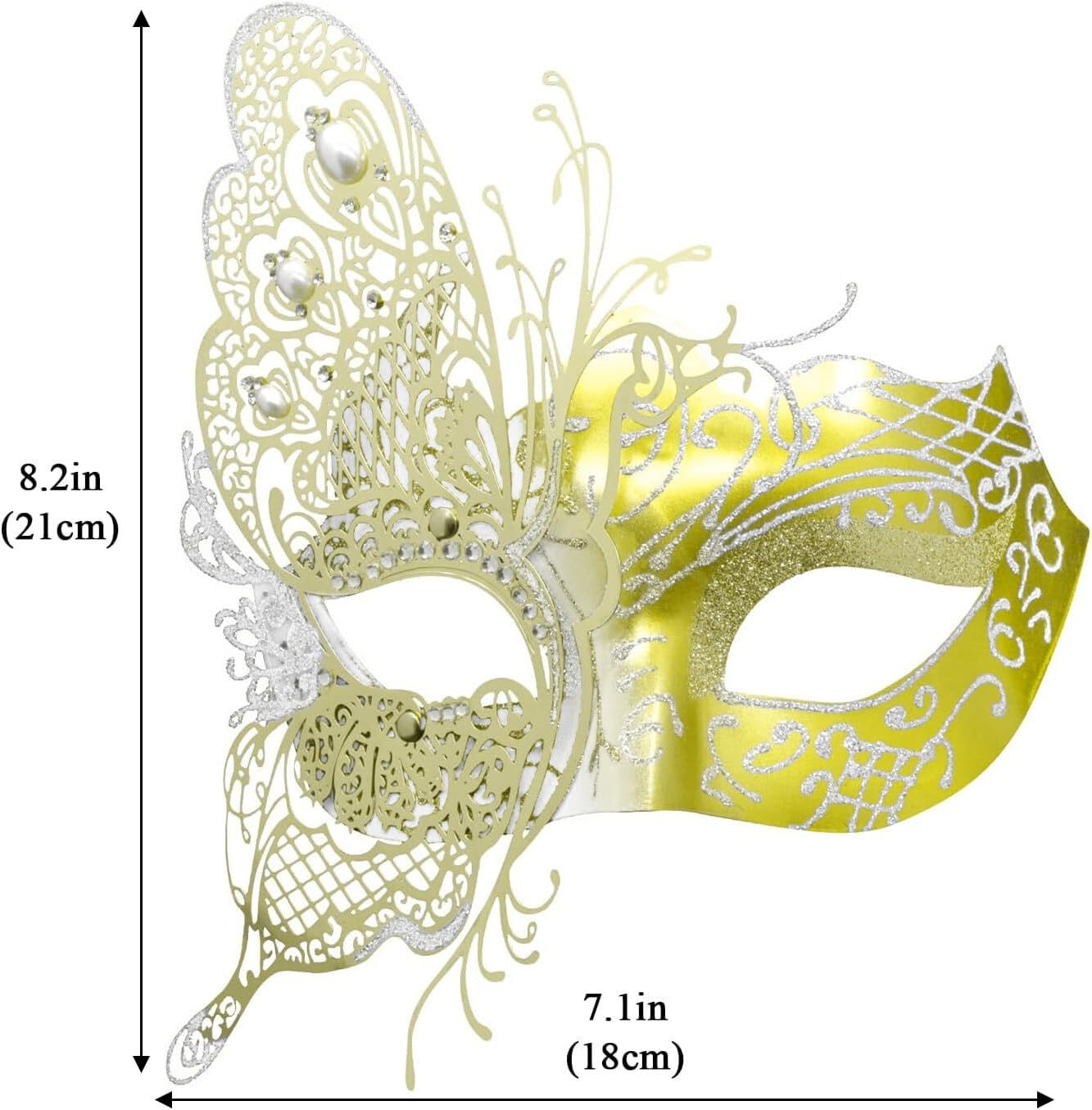 Mysterious Venetian Butterfly Lady Masquerade Halloween Party Mask Evening Prom Ball Mask Bar Costumes Accessory