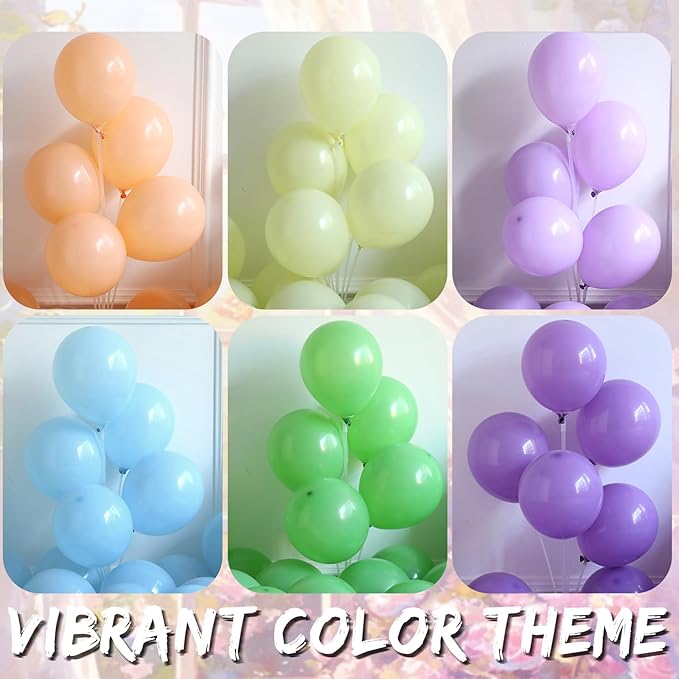 Mothers Day Decoration,160Pcs Pastel Purple Yellow Balloon Garland Arch Kit,with Butterfly,Teapot,Happy Mother's Day Foil Balloons,for Mother's Day Mom Birthday Garden Tea Party Decorations