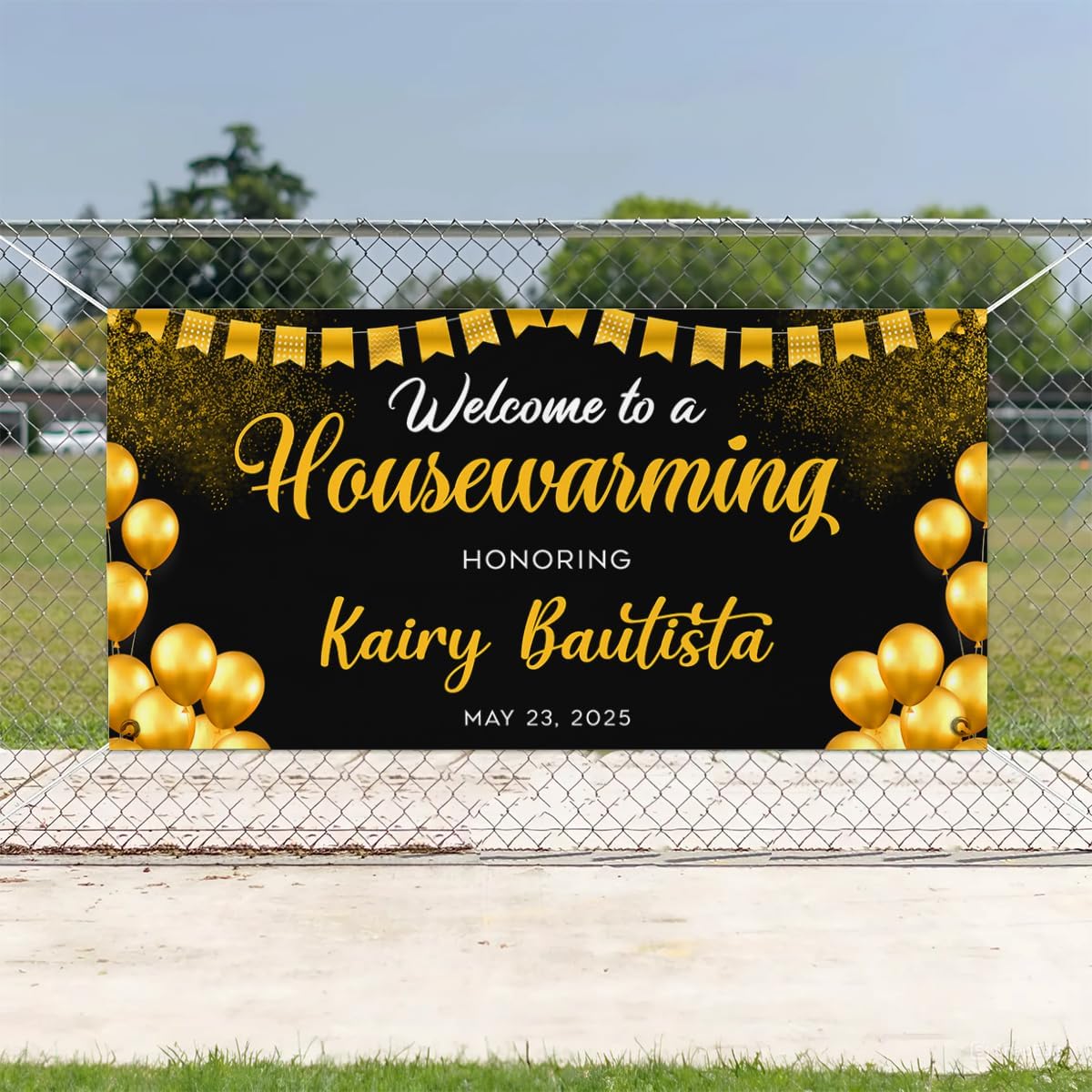 Personalized Housewarming Party Welcome Banner Decorations Double Sided Printing And Various Sizes #15
