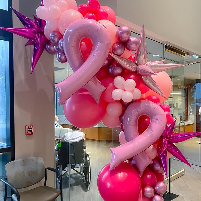 110pcs Hot Pink Balloons 12inch Dark Pink Latex Party Balloons for Graduation, Wedding, Birthday, Princess Theme Party, Valentine's Day, Baby Shower, Anniversary Party Decorations