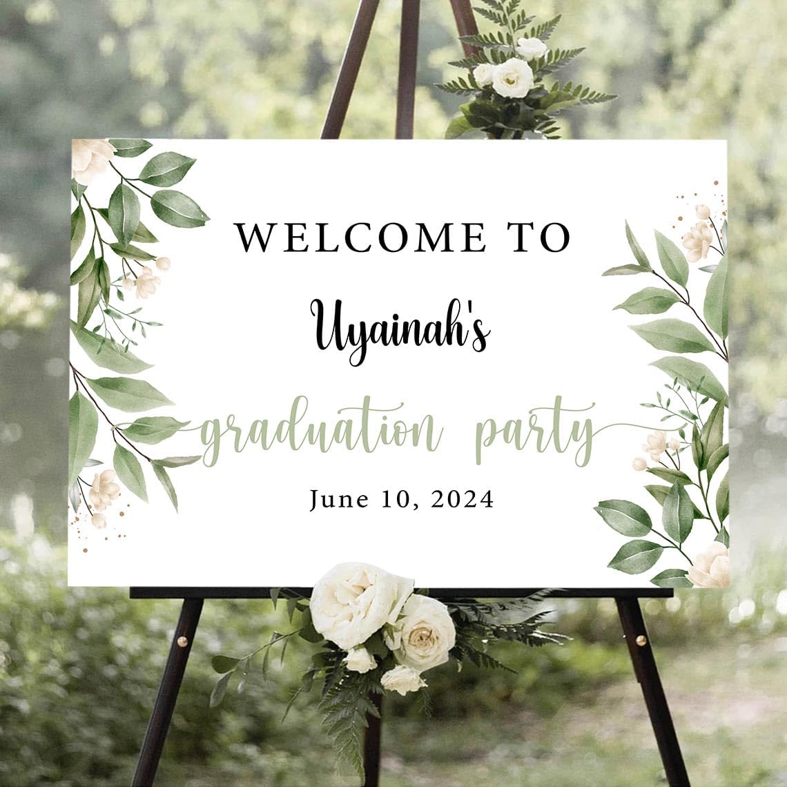 Personalized Graduation Party Welcome Sign, Graduation Party Decorations, Graduation Party Sign, Graduation Party Yard Sign, Graduation Party Decor #7, Version-07