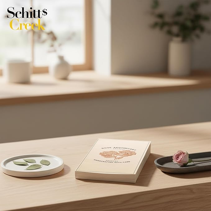 Silver Buffalo Schitt’s Creek Rose Apothecary Vanity Napkins – 32 Count Linen-Feel Disposable Guest Towels for Bathroom or Events