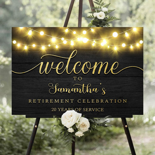 Personalized Retirement Yard Sign, Retirement Celebration Welcome Sign, Retirement Party Sign, Retirement Decorations, Retirement Outdoor Sign, Retirement Home Decor, Retirement Celebration Sign #8