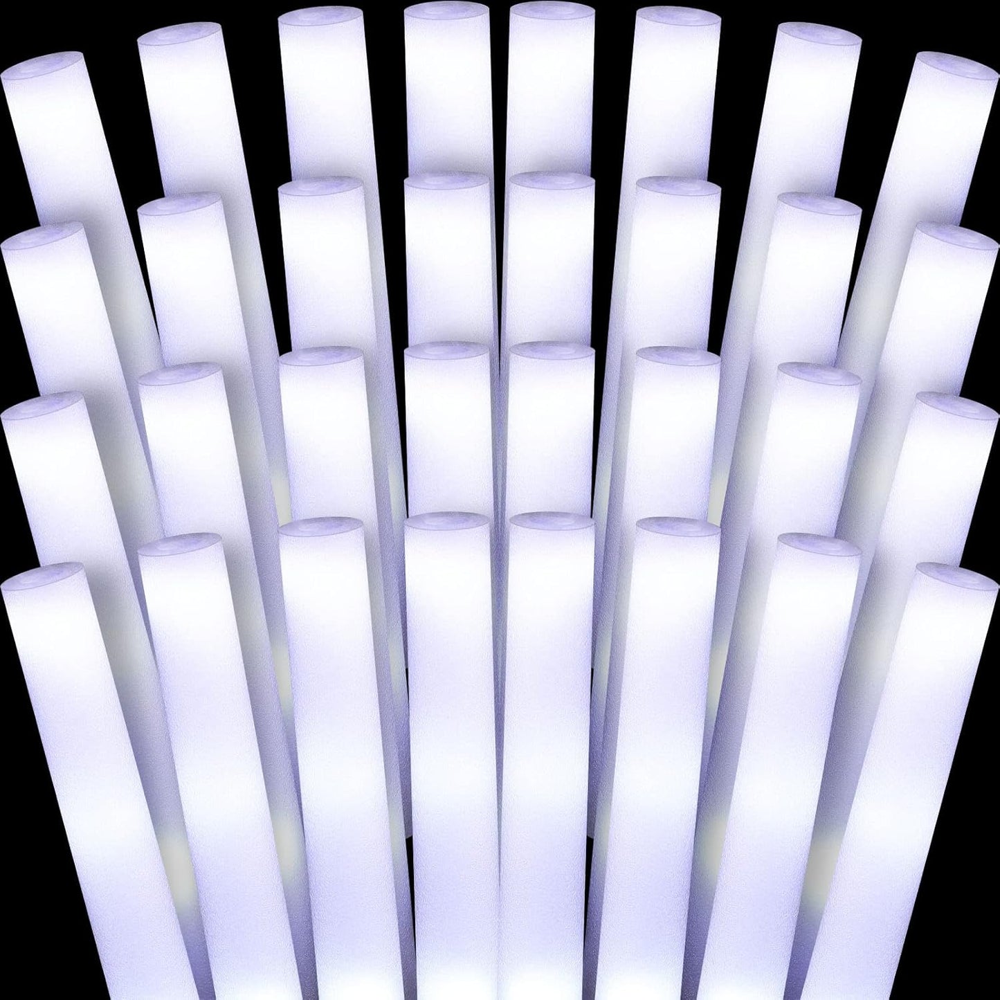 Liliful Glow LED Cheer Sticks Light up Sticks Wedding Wand for Birthday Bridal Shower Raves Carnival Concert Glow in Dark Party(72 Pcs)