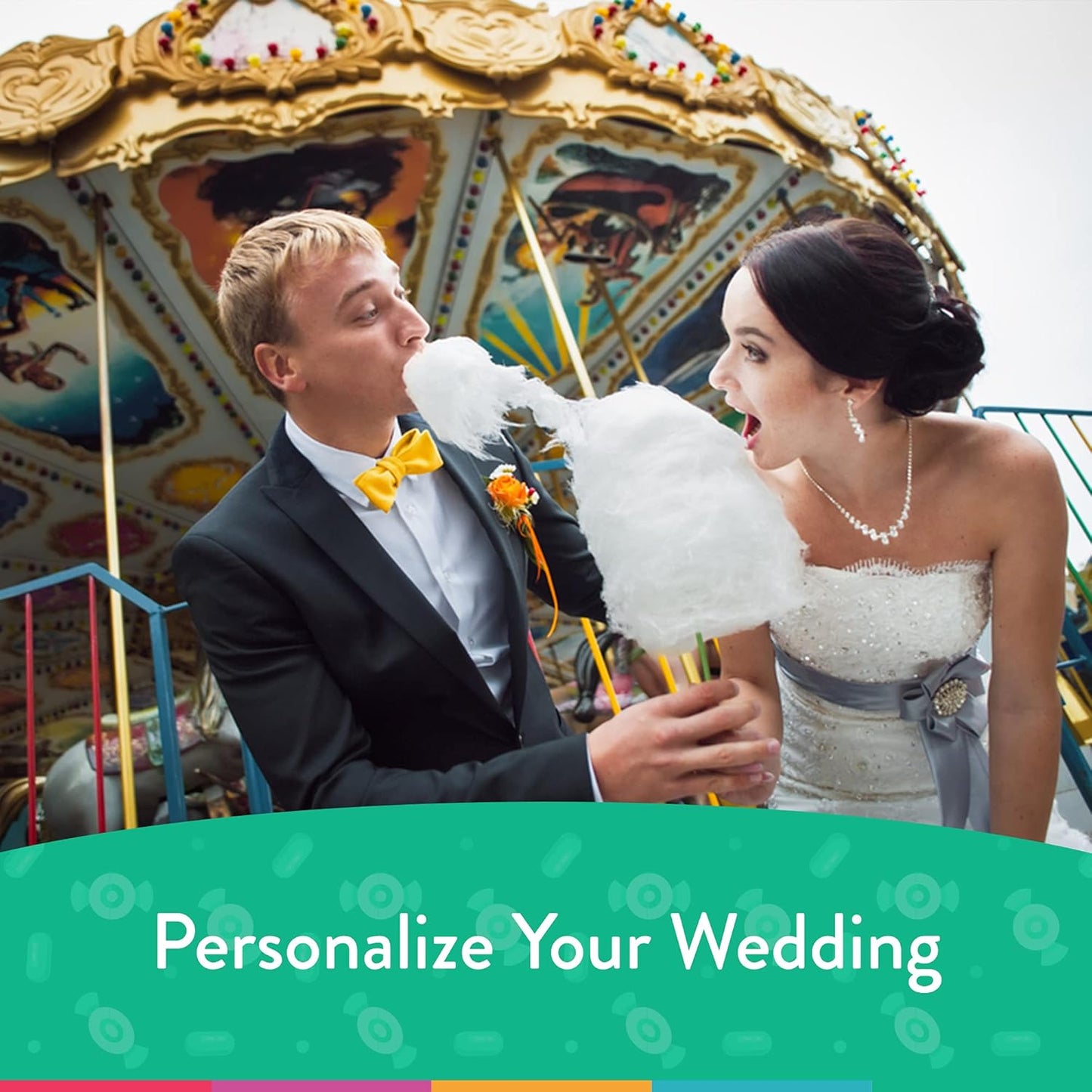 Beach Themed Wedding Candy Favors Personalized Milk Chocolate Bars (12 Bars) - Silver Foil