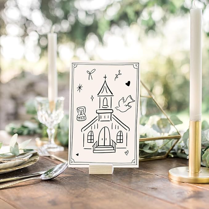Whaline 30 Pack Wedding RSVP Cards Black Cupid Wedding Bride Groom Cake Car Champagne Respond Card with Mailing Side for Bridal Shower, 4 x 6 Inch