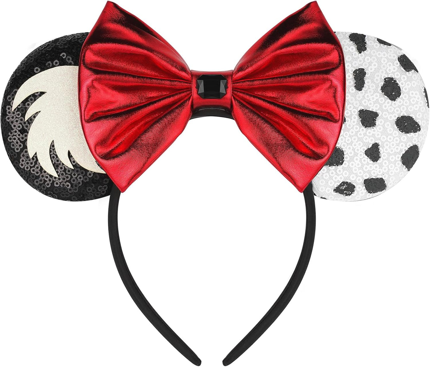 FANYITY Mouse Ears, Sequin Mouse Ears Headband for Boys Girls Women Halloween Birthday Party
